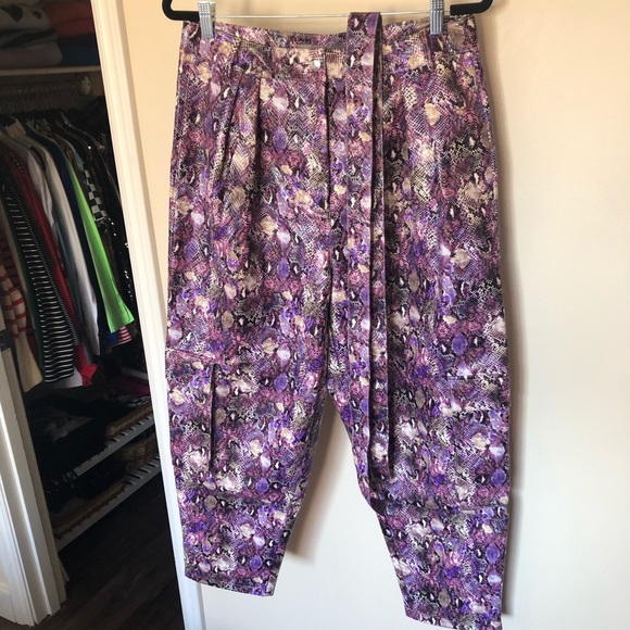 ASOS faux snake skin patent pants - Picture 6 of 9